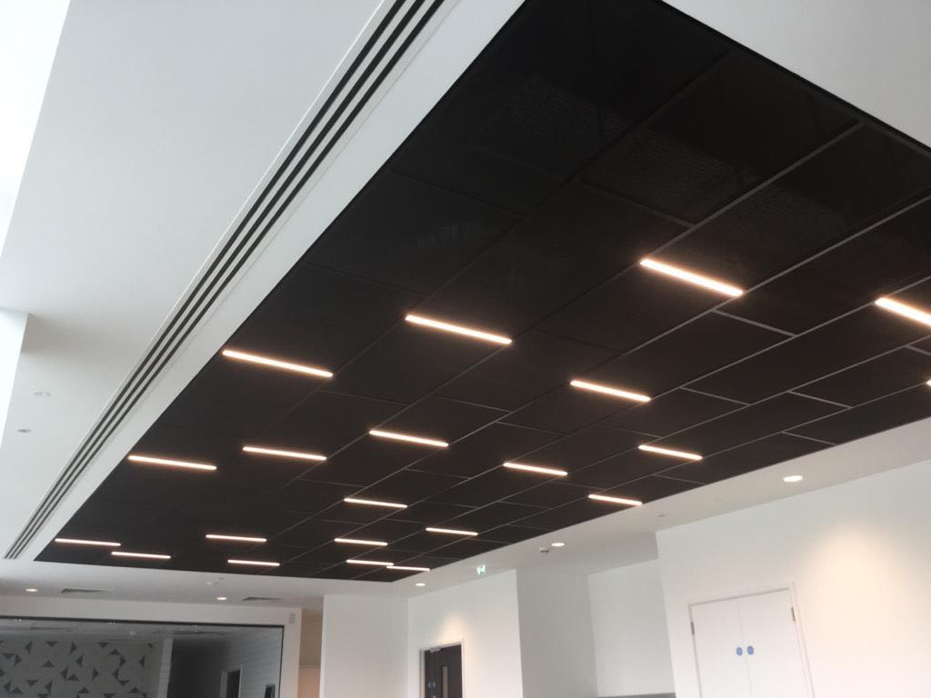Bespoke ceiling system elevates Cambridge Science Park